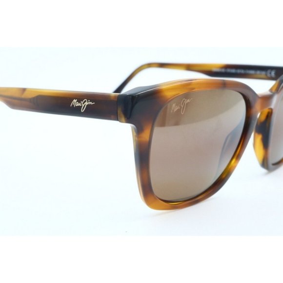 Maui Jim Shave Ice MJ 533-10 Square Tortoise Polarized Sunglasses Brown Lenses - Picture 3 of 5